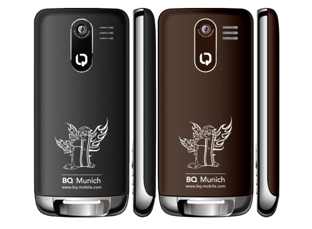 Nuotraukoje pavaizduotas BQ Munich telefonas, turintis integruotą butelių atidarytuvo funkciją