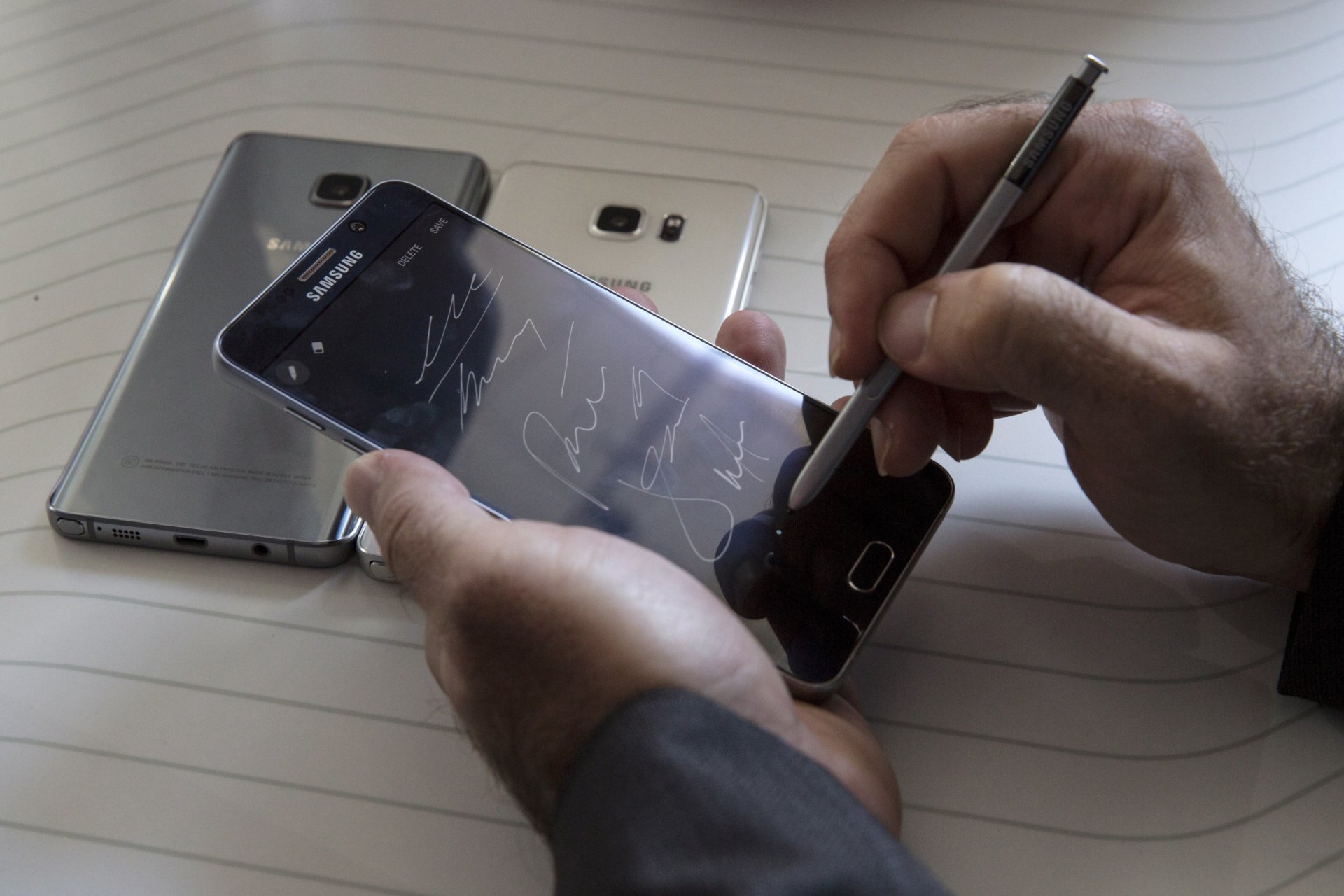 Nuotraukoje pavaizduotas naujasis Samsung Galaxy Note 5