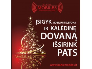 "Baltic Mobiles" prekybos tinklas skelbia Kalėdinę akciją
